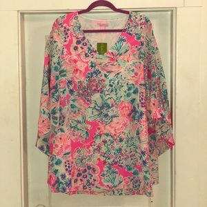 Miri silk caftan dress. Gypsea Pink in Size 0